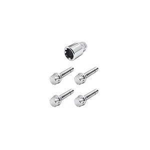 SIMONI RACING BRA/60 Kit 4 Boulons antivol - Boulons antivol pour Roues Cl&eacute; 17-19 M12x1.25 Longueur 50 mm, Acier