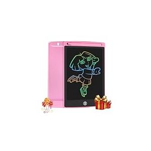 HOMESTEC Tablette d'&eacute;criture LCD color&eacute;e, Planche &agrave; Dessin de 8,5 Pouces Graphique Serrure &agrave; cl&eacute; &Eacute;criture Manuscrite Doodle Pad Enfants Jouets Cadeaux pour gar&ccedil;ons Filles (Rose)