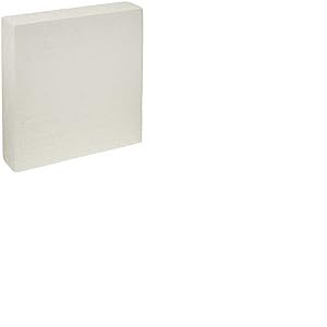 Staedter Dummy/carré en polystyrène pour gâteau de démonstration, Blanc, Blanc, 30 x 30 cm