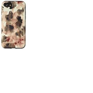 Moody Ginkgo Leaves Abstract Botanical dans des Tons automnaux Coque pour iPhone SE (2020) / 7/8