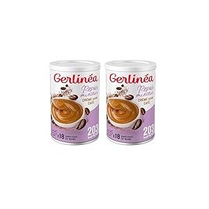 Gerlin&eacute;a - Cr&egrave;me Repas Minceur - Substitut de Repas Complet et Rapide - Saveur : Caf&eacute; - 540 g (Lot de 2)