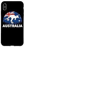 Drapeau Patriotique Australien Kangourou Australien Coque pour iPhone XS Max