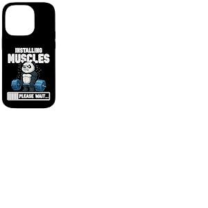 Graphique de Gym Panda Amusant pour l'installation des Muscles Coque pour iPhone 14 Pro