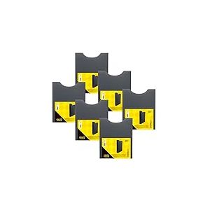 Idena 90167 - Boîte de classement pour DIN A4, format vertical, en PP, hauteur de remplissage 4 cm, noir, 6 pièces
