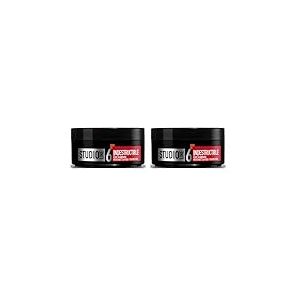 L'Oréal Paris - Cire Sculptante Fixation Forte – Tenue Longue Durée – Résistance Élastique – Non-Collant - Tous Types de Cheveux - Studio Line Indestructible - 75 ml (Lot de 2)