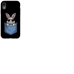 Adorable Lapin de Poche pour Amoureux de Lapin Maman Coque pour iPhone XR