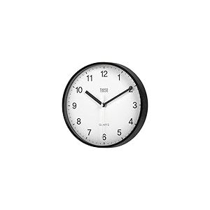 Teesa Horloge Murale Analogique Universel 20 cm TSA0038B Noir