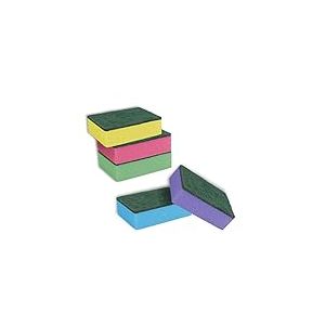 York Lot de 10 éponges à récurer Multicolore Taille S