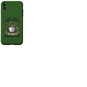 Juridique Professionnel Parajuriste Amoureux Du Café Bureau Humour Coque pour iPhone XS Max