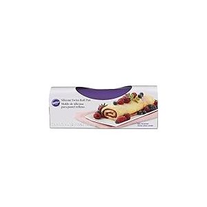 Wilton Tapis de Cuisson en Silicone - Tapis Roulé Suisse Flexible pour Gâteau, Génoise, Bûche, Roulade, Plaque de Cuisson Antiadhésive - 22,8 x 33 cm
