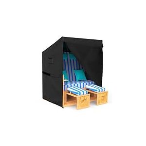 Armorget Housse de Protection pour Fauteuil-Cabine de Plage 135x105x175/140cm, en Oxford 600D avec Fermetures &eacute;clair &eacute;tanches, Cordons, Fermeture Auto-agrippante, Housse pour Fauteuil-Cabine de Plage