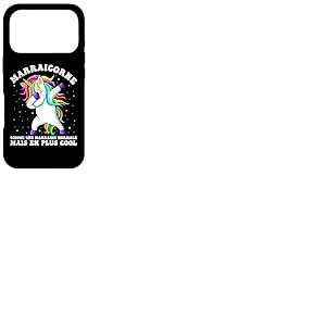 Marraicorne Humour Marraine Licorne Dab Cadeau Coque pour iPhone 17 Pro