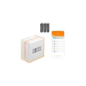 Netatmo Thermostat Connecté et Intelligent Économe en Énergie –WiFi- Réduisez Les Factures & Contrôlez Le Chauffage à Distance par Application, Compatible avec Les Chaudières Individuelles, NTH01-AMZ