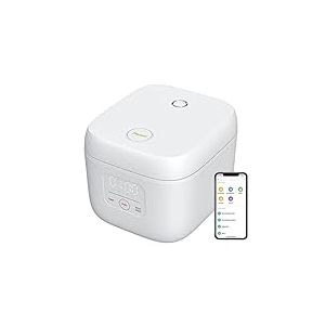 joyami Cuiseurs &agrave; Riz Mini Rice Cooker - Cuiseurs de Riz 1.6L 3.5 Tasses Int&eacute;rieure Antiadh&eacute;sive, Xiaomi Home App Contr&ocirc;le Manuel, pour 6 Bols Jusqu'&agrave; 3 Personnes Garder au Chaud Mode Pr&eacute;r&eacute;gl&eacute;