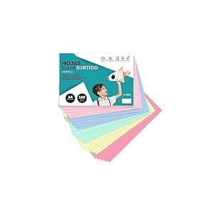 Carton de Couleurs, Carton A4 Couleurs Assorties, Feuilles de Couleurs 180gr pour Loisirs cr&eacute;atifs, Dessins Cr&eacute;atifs, Feuilles de Couleurs A4 M-office (x50 Assortiment Pastel)