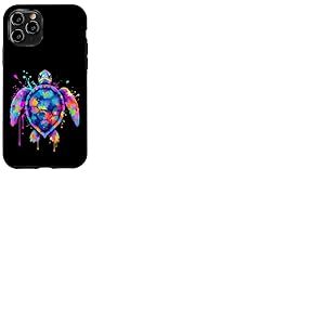 Tortue aux Couleurs Vives Coque pour iPhone 11 Pro