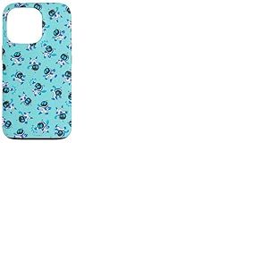 Astro Bot All-Over Print Repeating Poses Aqua Video Game Coque pour iPhone 13 Pro