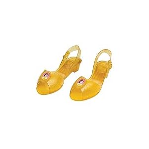 Disney Princesses - Chaussures Enfant Belle Jaunes Accessoire de Costume Princesse - Taille M (11-12 Ans) - Sous Licence Officielle - Chaussures D&eacute;guisement Fille pour Halloween et Carnaval