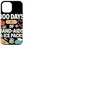 100 Days of Band Aids and Ice Packs Infirmi&egrave;re Scolaire Coque pour iPhone 12 Pro Max