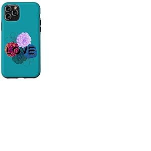 R&eacute;tro Love Fleur Fleur &Eacute;l&eacute;gant Vintage Text Line Art Coque pour iPhone 11 Pro
