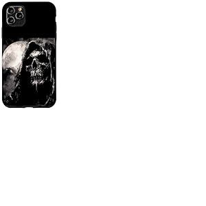 Grim Reaper Dark Goth Esthétique Biker Tattoo Death Angel Coque pour iPhone 11 Pro Max