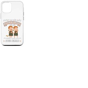 Cadeau pour Enfant Fille Soeurs Jumelles Filles 2026 Coque pour iPhone 12/12 Pro
