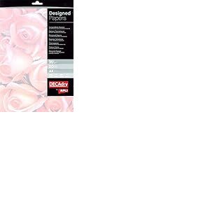 Apli TSC6690 Pack de 20 Feuilles illustrées Tapis de Roses A4 90 g