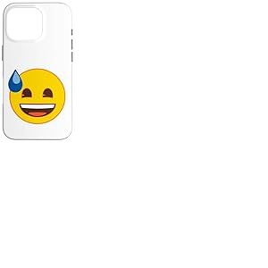 Emoji Sweat Officiel Souriant Jaune Rieur Coque pour iPhone 16 Pro