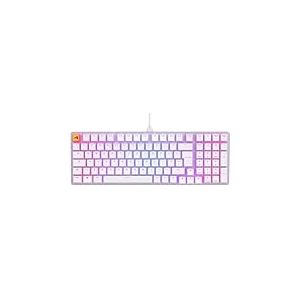 Glorious Gaming GMMK 2 Full Size (96%) - Clavier de jeu m&eacute;canique, cadre aluminium, personnalisable, capuchons de touches doubleshot, switches Glorious Fox, RGB, Disposition QWERTY anglais - Blanc