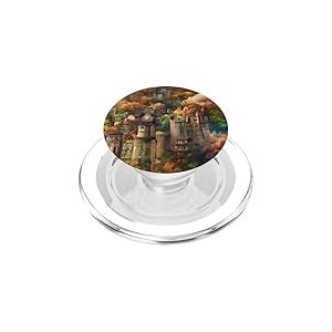 Château de la forêt d'automne PopSockets PopGrip pour MagSafe
