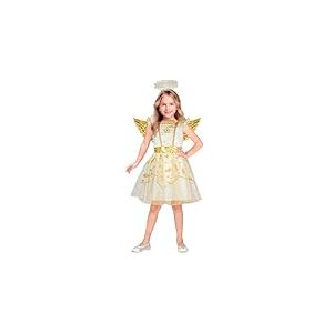W WIDMANN MILANO Party Fashion - Costume d'ange pour enfant, robe, ailes, aur&eacute;ole, pour carnaval, No&euml;l