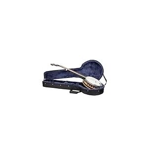 Crossrock Housse Mousse L&eacute;g&egrave;re pour Banjo 5 Cordes R&eacute;sonateur & T&eacute;nor | Coque Oxford Black, Bretelles Sac &agrave; Dos, Poche Accessoire &ndash; &Eacute;tui Mousse EPS