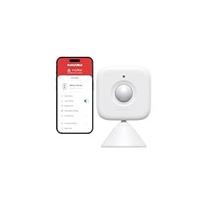 SwitchBot Détecteur de Mouvement Intelligent - Système de Sécurité Domestique Intelligent sans Fil, Alerte et Capteur de Mouvement Infrarouge, Ajouter Hub pour Le Rendre Compatible avec Alexa