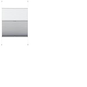 GARDINIA Store plissé à clipser, Idéal pour le jour et la nuit, Kit de Montage Inclus, EASYFIX Store Plissé Nuit + Jour, Blanc, 50 x 130 cm (LxH)