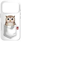 Hibou dans la Poche regardant Un Animal Mignon Hibou Coque pour iPhone 17 Pro