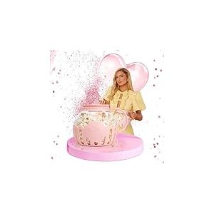 FACKELMANN Paris Hilton - Machine à pop-corn en verre borosilicate et plastique - Parfait pour pop-corn sucré et salé, 165 x 25 x 18 mm, couvercle 2 en 1, passe au lave-vaisselle