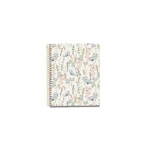 Miquelrius - Cahier A5 quadrill&eacute;, carnet avec 100 feuilles de 4 couleurs &agrave; organiser, papier non traversant de 70 g/m&sup2;, 2 trous pour l'archivage, spirale, Day