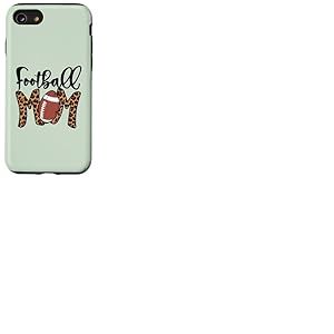 L&eacute;opard American Football F&ecirc;te des M&egrave;res Maman Football Maman Coque pour iPhone SE (2020) / 7/8