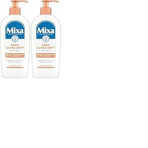 Mixa Karit&eacute; Lait corporel ultra doux, lait corporel nourrissant intensif, au beurre de karit&eacute; et &agrave; la glyc&eacute;rine v&eacute;g&eacute;tale, pour peaux s&egrave;ches et rugueuses, 250 ml (Lot de 2)
