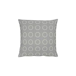 Apeltstoffe Housse de Coussin, Polyester, Gris/argenté, 46 x 46 cm