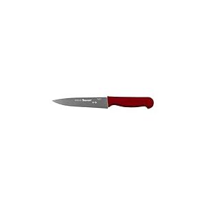 Starrett Couteau de chef triangulaire étroit de 150 mm avec manche rouge – BKR302-6