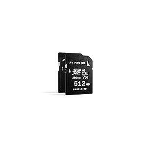 Angelbird Lot de 2 Cartes SD AV Pro Uhs-II 512 Go V60