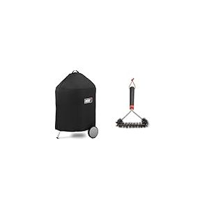 WEBER Accessoire Barbecue 7143 Housse de Luxe Barbecue Charbon 57 cm & 12" Three-Sided Grill Brush