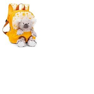 NICI Sac à Dos pour Enfants Jaune 2 en 1 avec Peluche Koala 25cm - Sac à Dos pour Maternelle Fille & garçon, Dos Souple & Sangles réglables - 49842