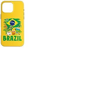 Drapeau du Brésil - Idée de Tenue pour Enfants - Drapeau du Brésil et du Brésil Coque pour iPhone 16 Pro Max
