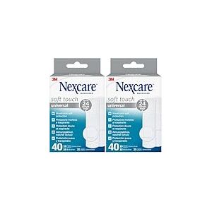 Pansements doux universels Nexcare, Assortiment, 40/Bo&icirc;te (Lot de 2)