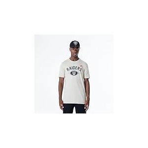 OAKLAND RAIDERS New Era Casquette NFL Regular T-Shirt Vieilli sérigraphié Team Graphic Stone Unisexe