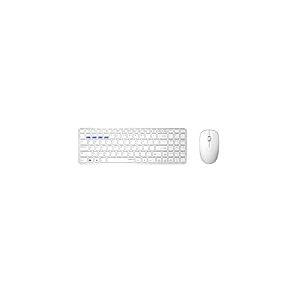 Rapoo 9300M Clavier Souris Incluse RF sans Fil + Bluetooth QWERTZ Allemand Blanc