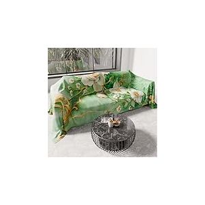 PETTI Artigiani Italiani - Drap de Protection en Microfibre Multi-Usage Anti-Taches 360x270 cm, Housse de Canap&eacute;, Couvre Lit, Couverture de Canape, Floral 06 3, 100% Made in Italy