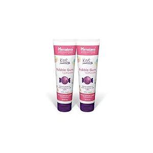 Himalaya Botanique Kids Toothpaste, Bubble Gum Flavour to Reduce Plaque and Keep Kids Brushing Longer, 80 g (2 PACK)